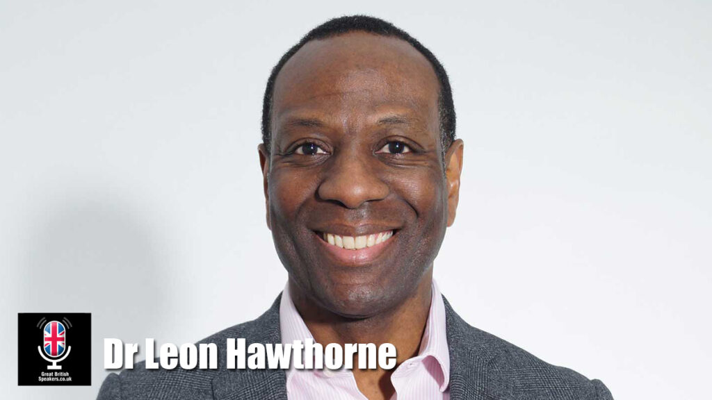 Dr Leon Hawthorne hire media speaker book at agent Great British Speakers