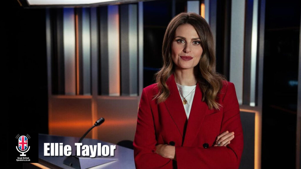 Ellie Taylor hire comedian speaker book at agent Great British Speakers