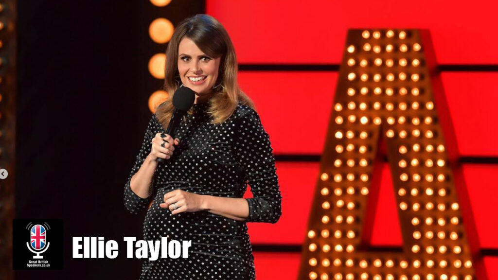 Ellie Taylor hire comedian speaker book at agent Great British Speakers