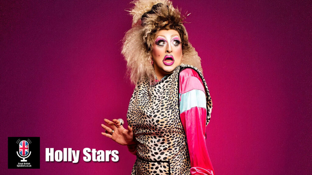 Holly Stars hire comedian speaker book at agent Great British Speakers