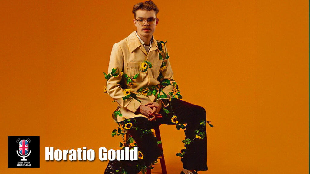 Horatio Gould hire comedian speaker book at agent Great British Speakers