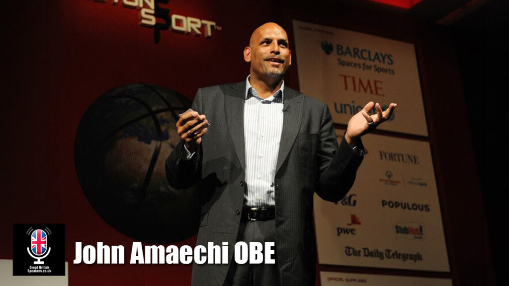 Professor John Amaechi OBE hire author speaker book at agent Great British Speakers