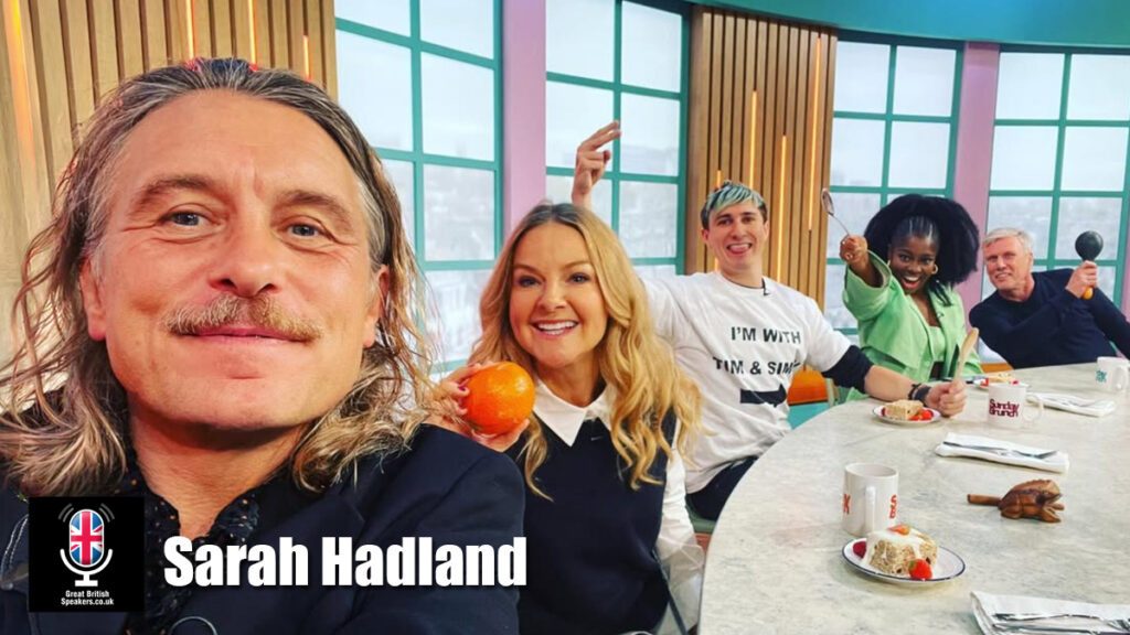 Sarah Hadland hire comedian speaker book at agent Great British Speakers