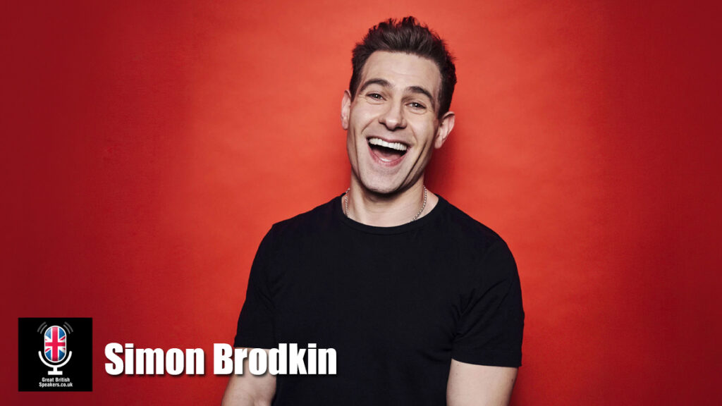 Simon Brodkin hire comedian speaker book at agent Great British Speakers