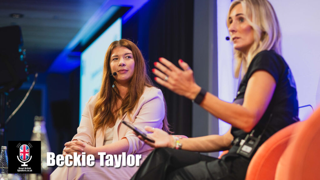 Beckie Taylor hire keynote speaker book at agent Great British Speakers