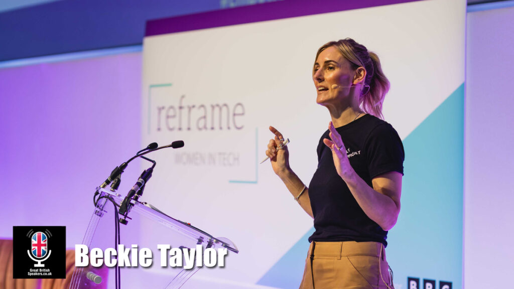 Beckie Taylor hire keynote speaker book at agent Great British Speakers