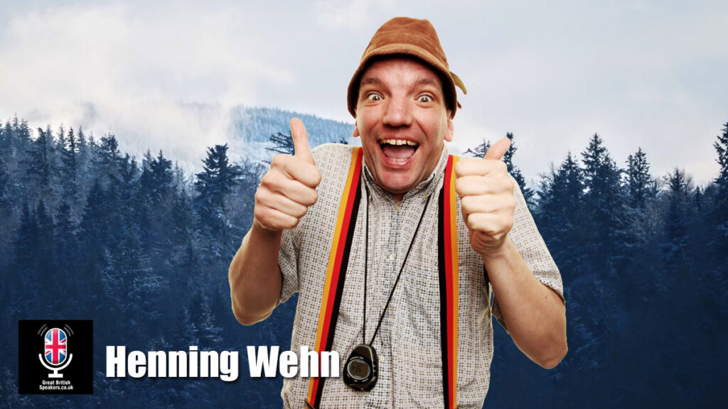 Henning Wehn hire comedian speaker book at agent Great British Speakers