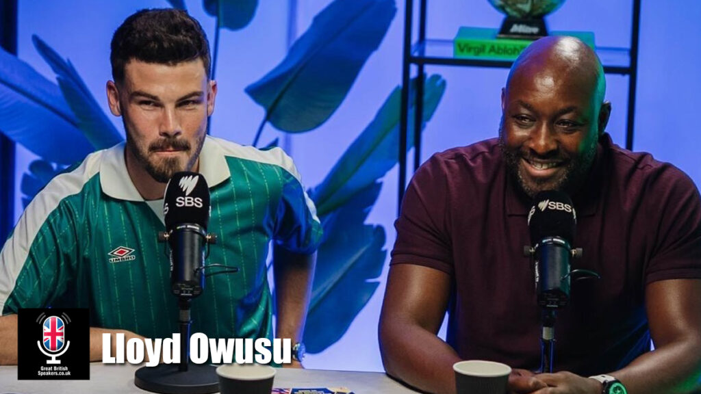 Lloyd Owusu hire coach speaker book at agent Great British Speakers