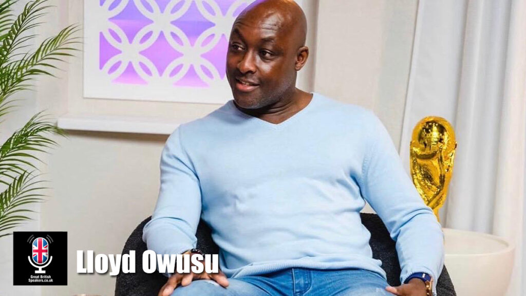 Lloyd Owusu hire coach speaker book at agent Great British Speakers
