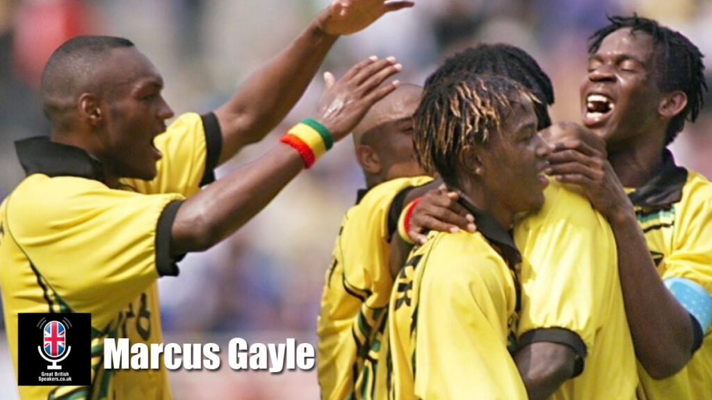 Marcus Gayle hire footballer speaker book at agent Great British Speakers