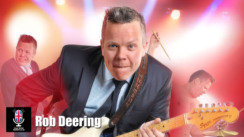 Rob Deering hire comedian speaker book at agent Great British Speakers