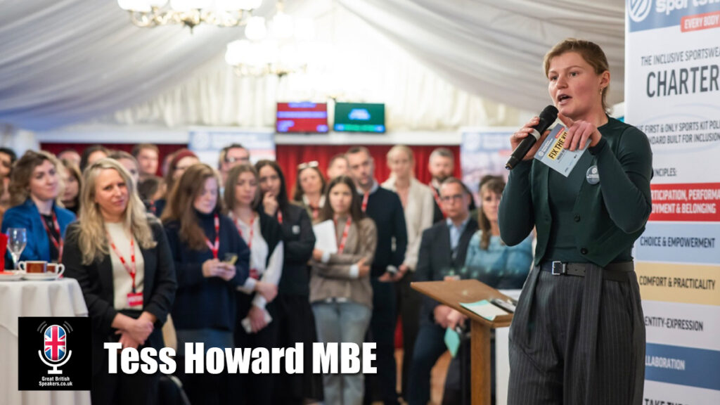 Tess Howard MBE hire sports speaker book at agent Great British Speakers