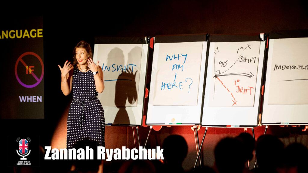 Zannah Ryabchuk hire keynote speaker book at agent Great British Speakers