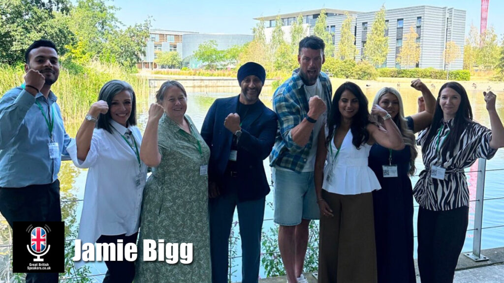 Jamie Bigg hire fitness speaker book at agent Great British Speakers