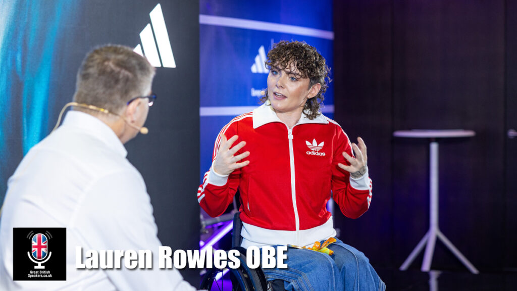Lauren Rowles OBE hire para athlete speaker book at agent Great British Speakers
