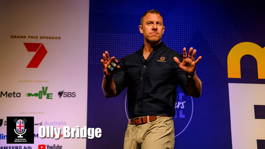 Olly Bridge hire keynote speaker book at agent Great British Speakers