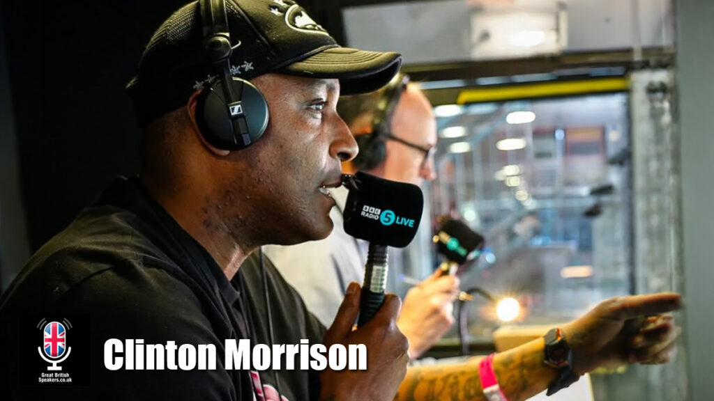 Clinton Morrison hire footballer speaker book at agent Great British Speakers