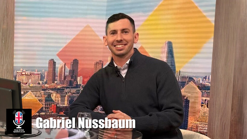 Gabriel Nussbaum hire finance speaker book at agent Great British Speakers