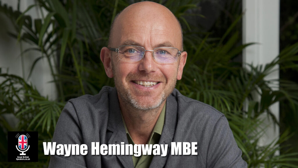 Wayne Hemingway MBE hire author speaker book at agent Great British Speakers