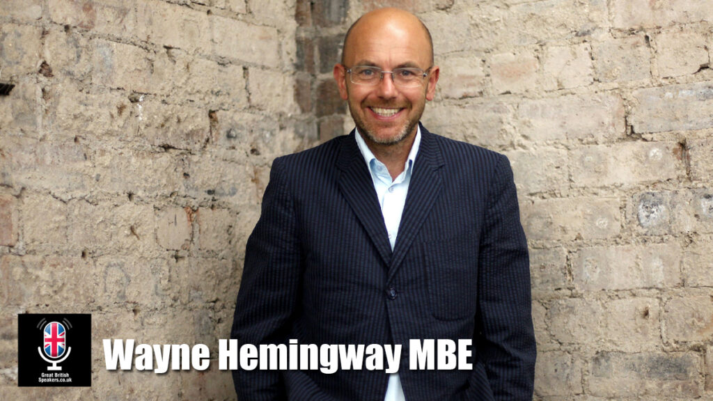 Wayne Hemingway MBE hire author speaker book at agent Great British Speakers